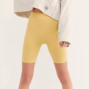 Free people Seamless Rib Bike Short in mellow yellow